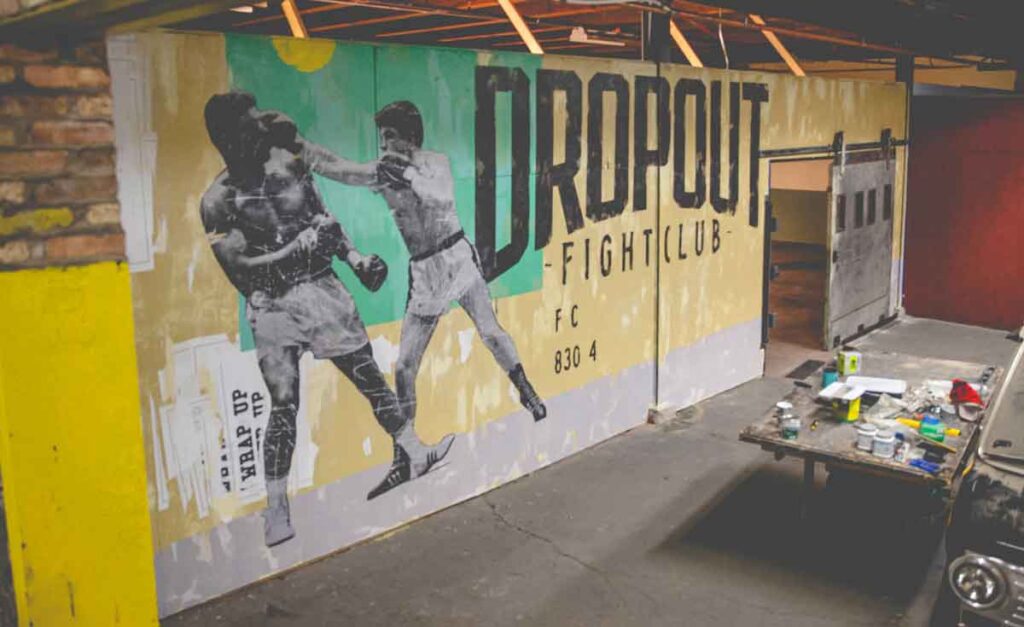 Dropout Fightclub | Branded Mural